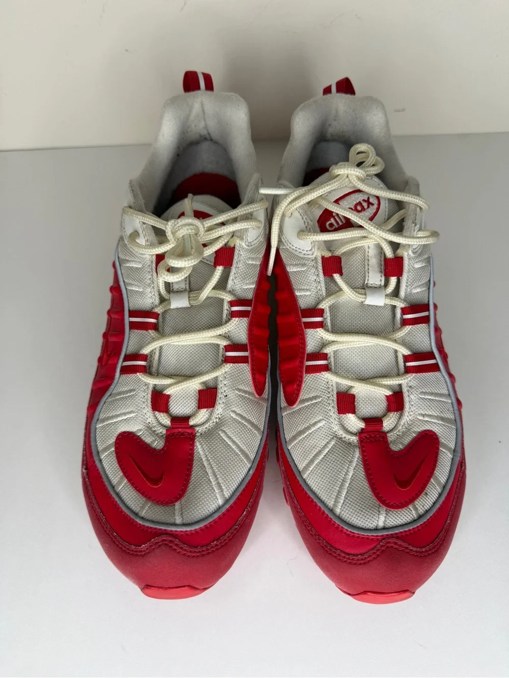 Nike Air Max 98 University Red White Sneakers 640744-602 Mens Size 46 US 12